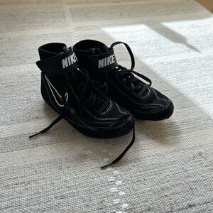 Nike Black youth wrestling shoes